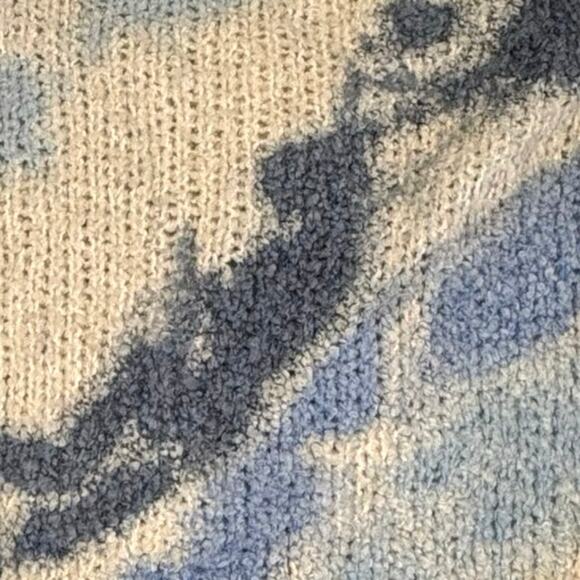 Duda Chunky Ombre Sweater Women's One Size Blue Cream Italy - Picture 3 of 10